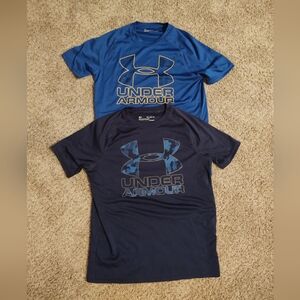 2 Under Armour shirts boys XL.  Great condition!